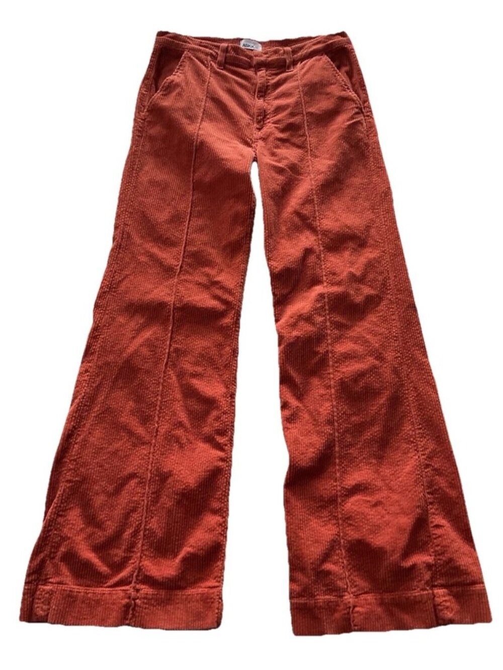 ASKK NY Rusty Orange Corduroy Women’s 27 Bells Women’s Boho Cottagecore